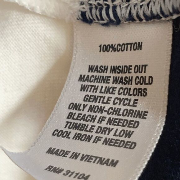 Ocean Coast Cotton Long Sleeve Collared Top Size Large - Picture 7 of 8